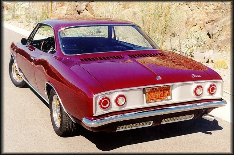 1965 Corsa turbo sport coupe (Rear 3/4 view)